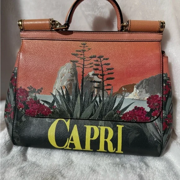 🌟HOST PICK🌟. DOLCE E GABBANA SICILY CAPRI BAG IN LIKE NEW CONDITION - Picture 5 of 13